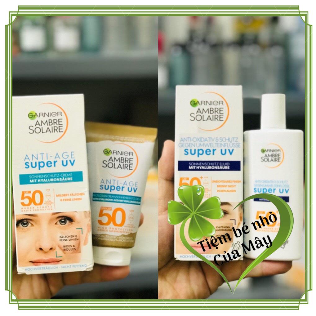 KEM CHỐNG NẮNG CHỐNG LÃO HOÁ GARNIER ANTI-AGE SUPER UV 50 SPF