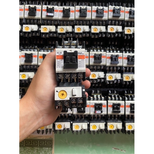 Bộ khởi Fuji 13a + rơle nhiệt - Coil 220V