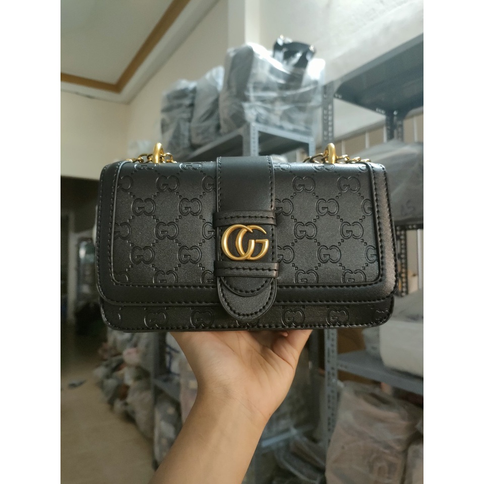 TÚI XÁCH NỮ DẬP HỌA TIẾT TÚI XÁCH NỮ DÂY ĐEO DA PHỐI XÍCH HÀNG QUẢNG CHÂU TXGG02 - ẢNH SHOP CHỤP