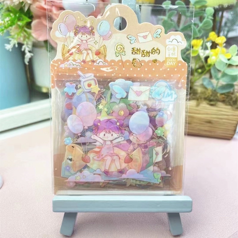 Sticker túi vuông 12 tấm