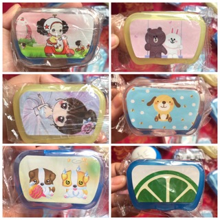 🍑 KHAY GƯƠNG MINI CÓ DỤNG CỤ ĐEO LENS 🍑