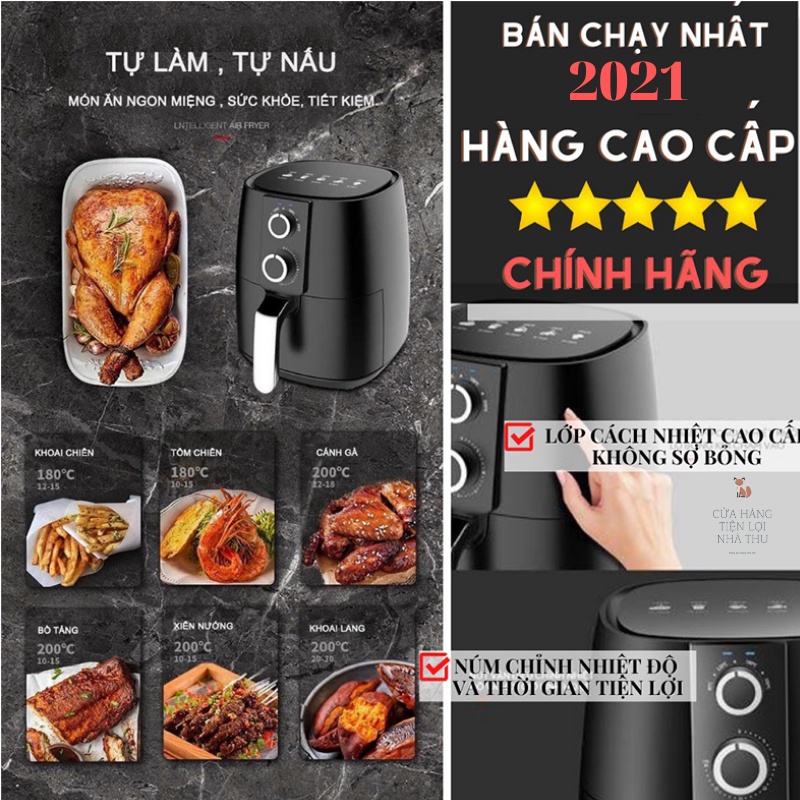 NỒI CHIÊN KHÔNG DẦU CAMEL f261-1 _ NỒI NƯỚNG KHÔNG DẦU _ BẢO HÀNH 12 THÁNG