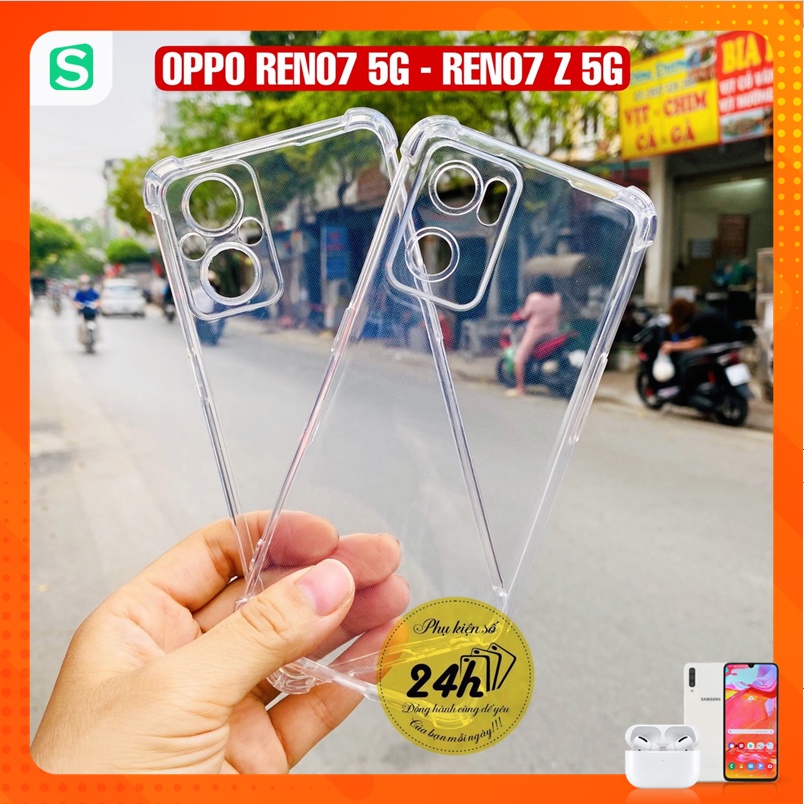 Ốp Lưng OPPO Reno 10 A38 4g A58 A78 A98 Reno 8T Reno 8 Reno 8 Z Reno 7 4G 5G Reno 7 Z 5G - Trong suốt 4 Góc chống sốc