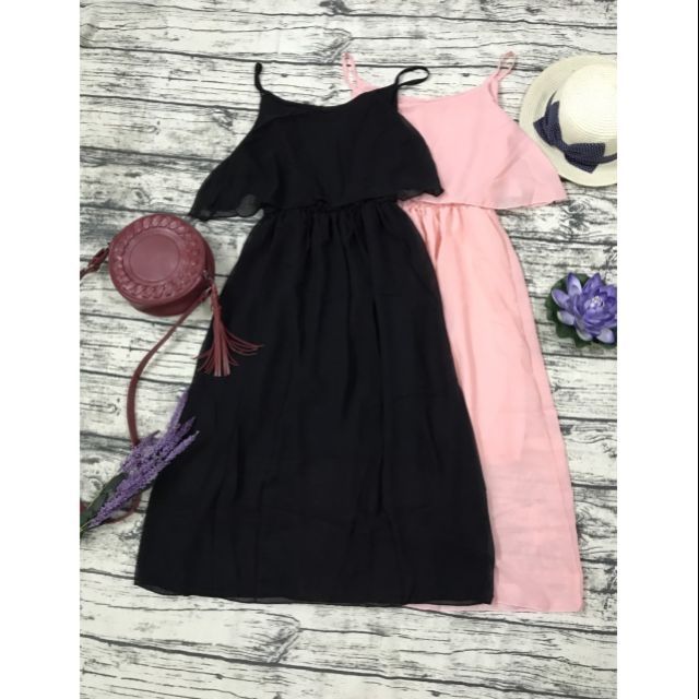 Đầm maxi 2 dây cao cấp mặc đi biển siêu xinh siêu sang (2 màu Có ảnh và Clip Thật) | BigBuy360 - bigbuy360.vn