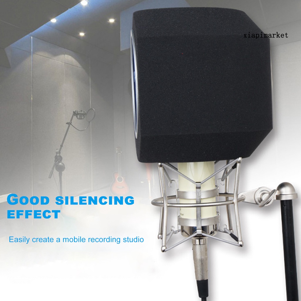 Màng Lọc Âm Thanh Chống Gió Giảm Tiếng Ồn Bằng Kim Loại Nhỏ Gọn Dành Cho Micro Studiopf8