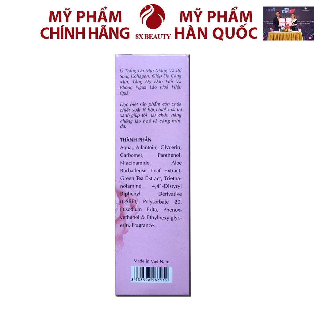 Kem Ủ Trắng Mặt Tinh Chất Sâm Đò White 3 Day 8x Beauty Ủ Trắng Mặt 80ml