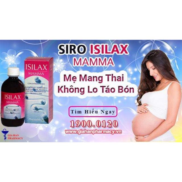 ISILAX MAMMA giảm tình trạng táo bón cho mẹ bầu và sau sinh.