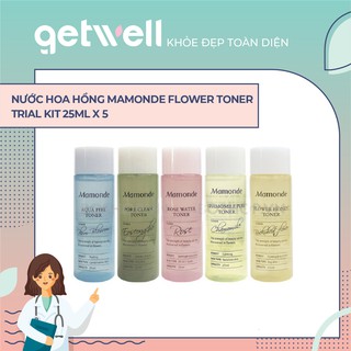 (Mini) Nước Hoa Hồng Mamonde Flower Toner TRIAL KIT 25ml