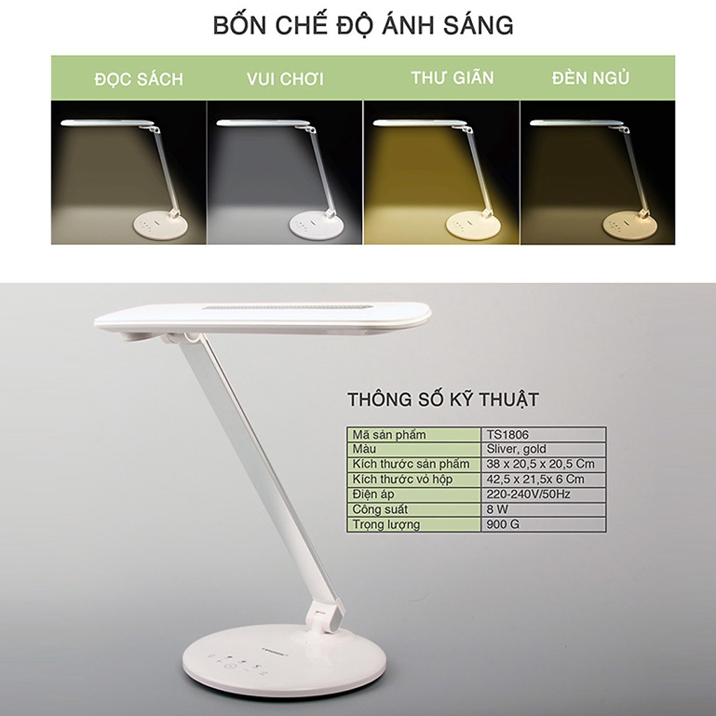 Đèn bàn Tiross TS1806 - Hàng chính hãng