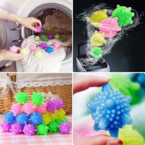 [XẢ KHO+FREE SHIP] Quả cầu gai giặt đồ dùng cho máy giặt chống nhăn quần áo