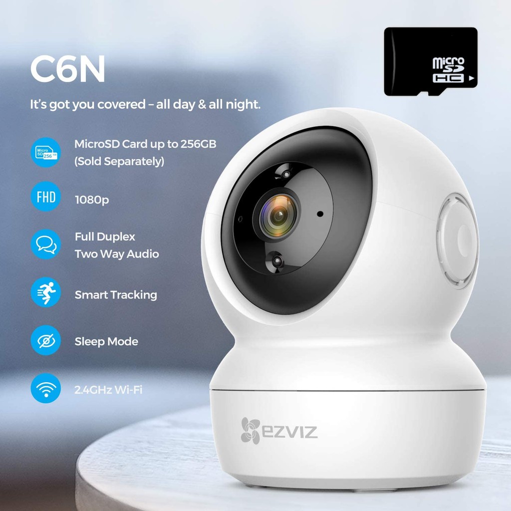 Combo Camera wifi không dây Full HD EZVIZ C6N 1080P+ Thẻ Nhớ Tùy Chọn | BigBuy360 - bigbuy360.vn