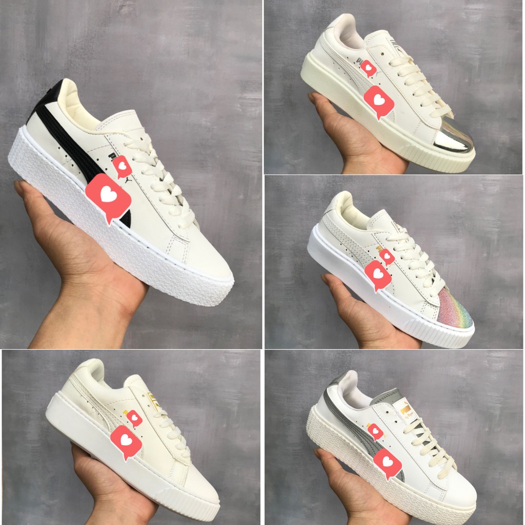 Giày thể thao,Giày sneaker,Giày 𝐏𝐮𝐦𝐚 𝐟𝐞𝐧𝐭𝐲,phản quang,trắng full,mũi bạc,mũi xanh nhũ.mũi cầu vồng vnxk