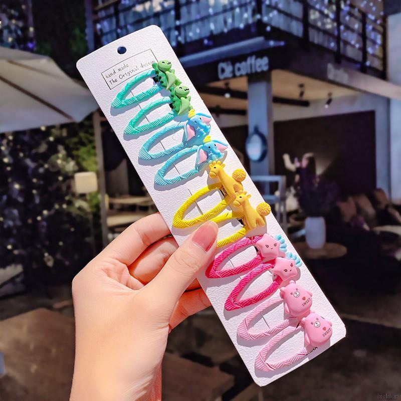 Kẹp Tóc Vải Bông Hình Hoạt Hình Dễ Thương Cho Bé Gái