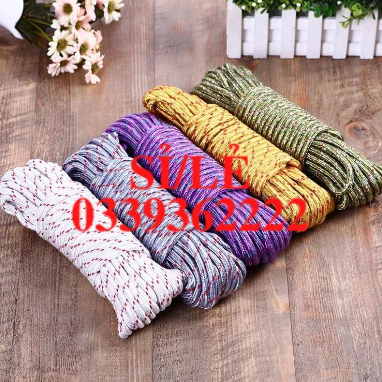 [ COCOLOVE ] Cuộn dây phơi quần áo, buộc đồ bọc vải siêu dai chiều dài 10m (DP10M)