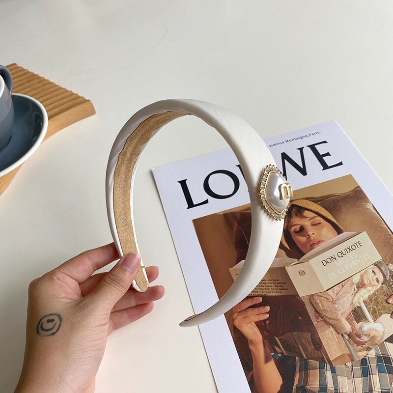 Cài tóc nữ bản rộng thiết kế đơn giản thời trang