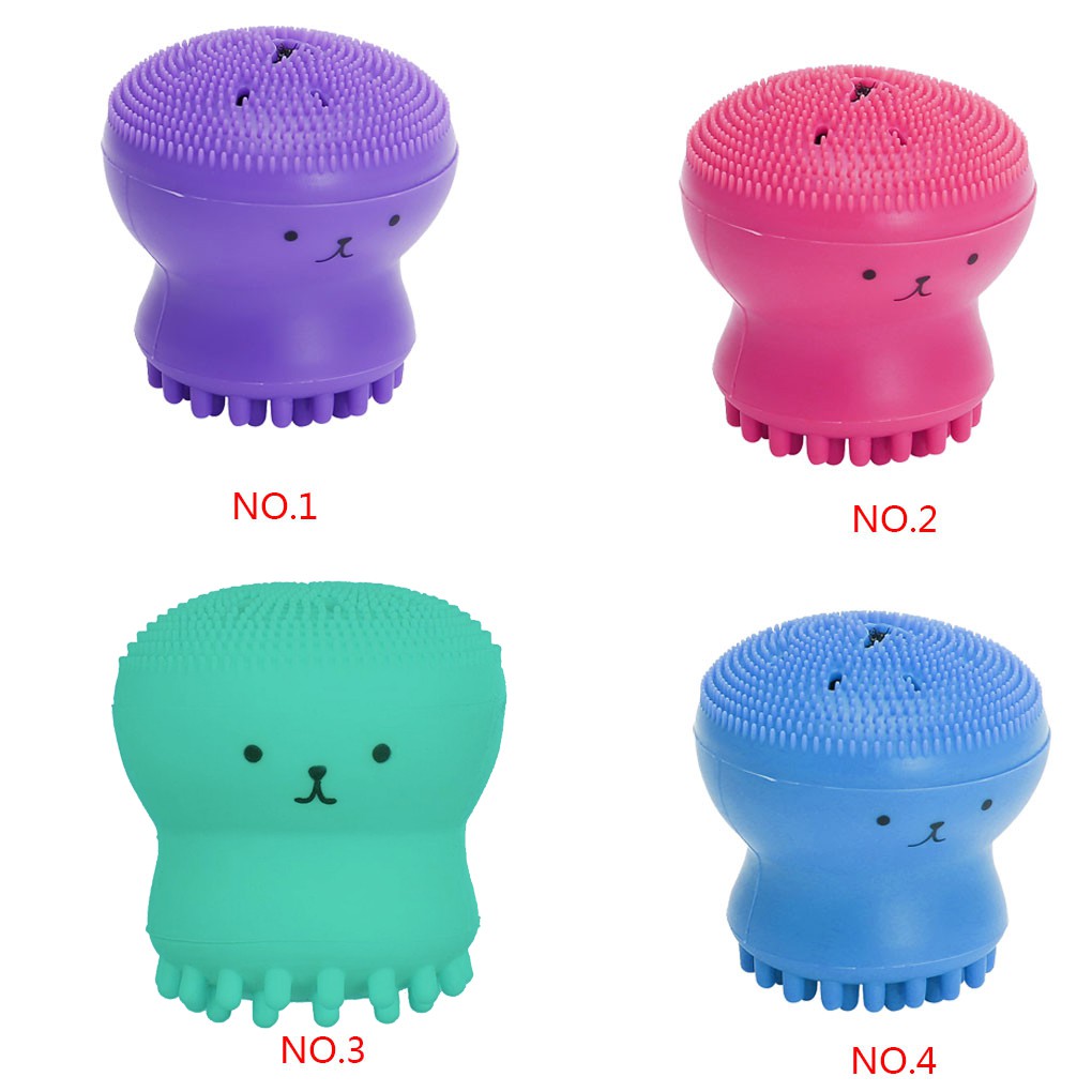 Cọ Rửa Mặt Hình Bạch Tuộc Bằng Silicon Tẩy Tế Bào Chết Làm Sạch Sâu Lỗ Chân Lông Tiện Dụng
