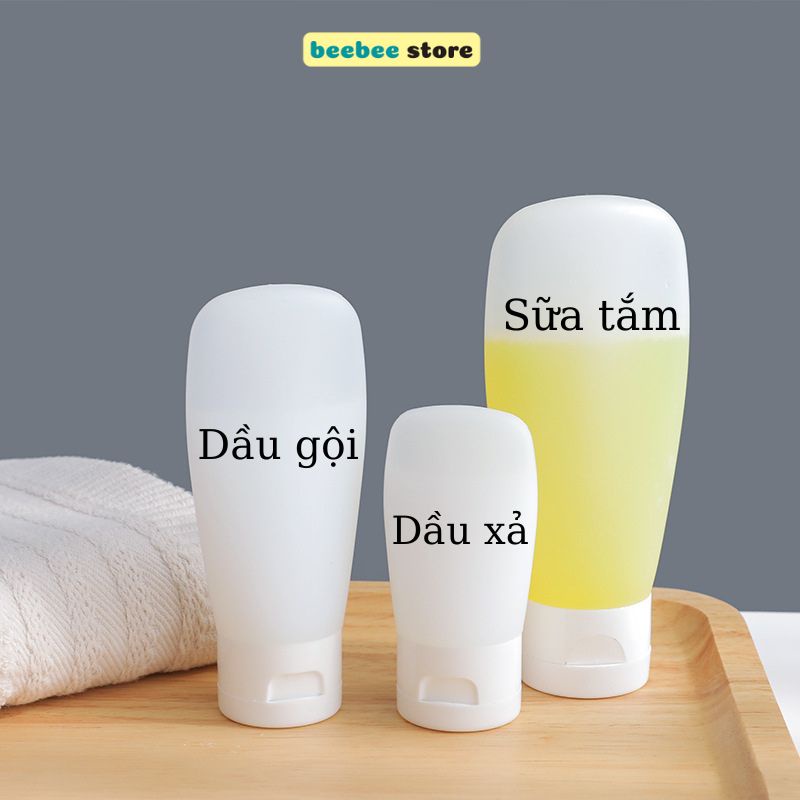 Lọ Chiết Dầu Gội Sữa Tắm, Túi Chiết Mĩ Phẩm Nhiều Size Du Lịch Tiện Lợi I005