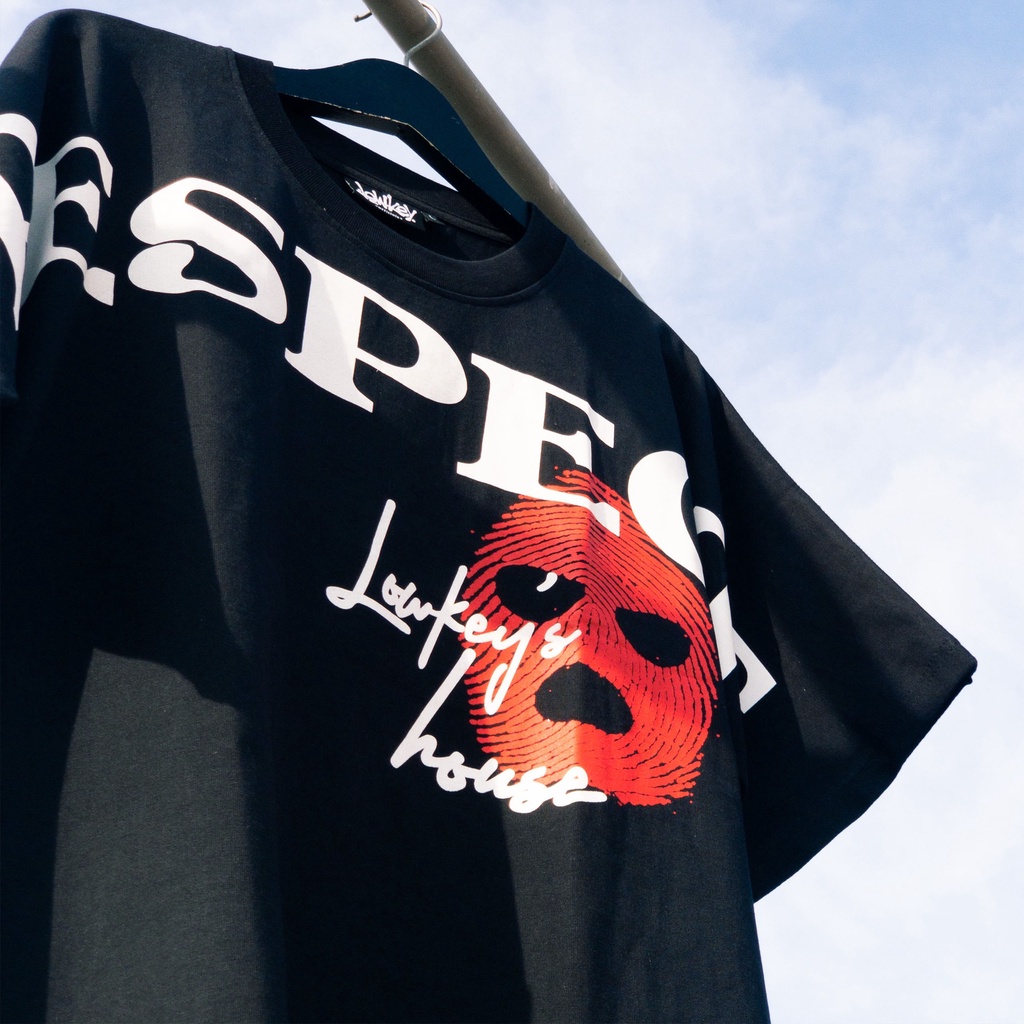 Áo thun Respect Lowkey House - Đen/Xanh