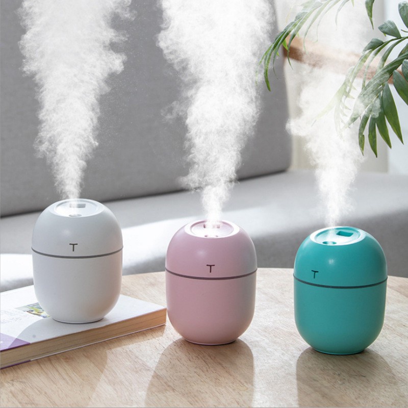 Máy xông tinh dầu tạo ẩm không khí USB 220ml nhiều màu tùy chọn