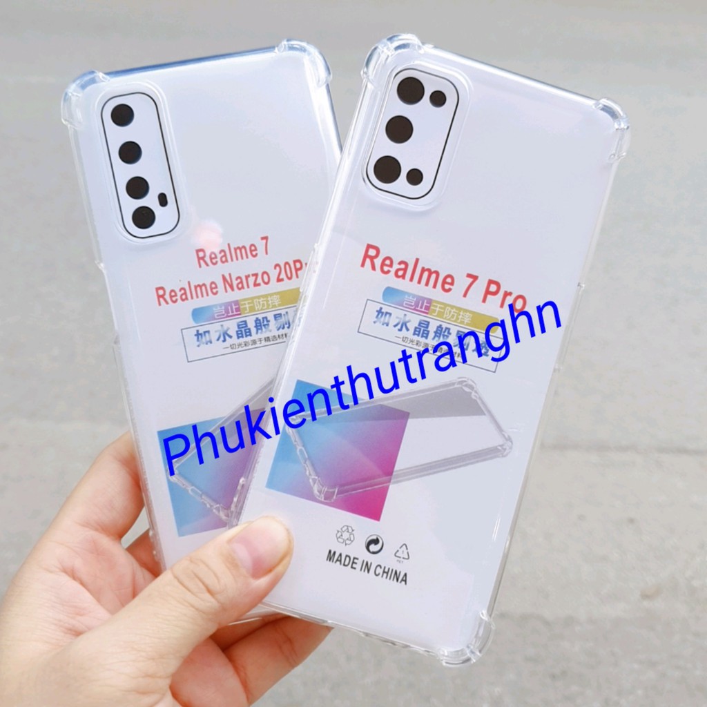 Combo Realme 7/ Realme 7i / Realme 7 Pro kính cường lực full màn hình + ốp silicon chống sốc + dán bảo vệ camera