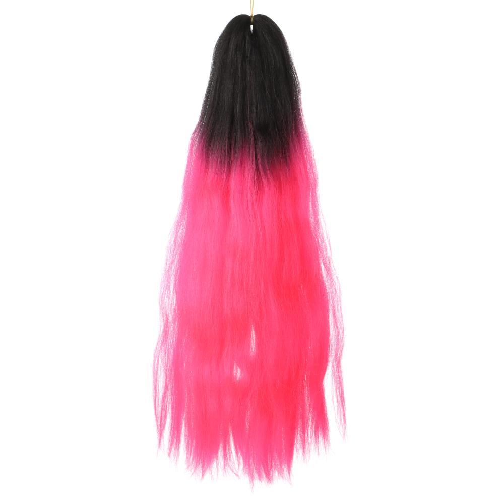 Bím Tóc Giả 24inch Sợi Tổng Hợp Màu Ombre Tự Làm