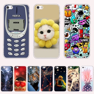 Ốp Điện Thoại Silicone Mềm Chống Rơi In Họa Tiết A32 Cho Apple Iphone 4 / 4s / 5 / 5s / se 2016