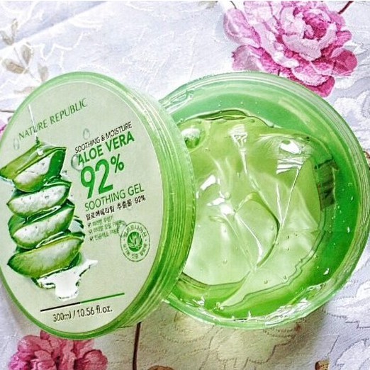 Gel Nha Đam Nature Republic - Gel Dưỡng Ẩm Đa Năng 300ml - Amora Skinlab