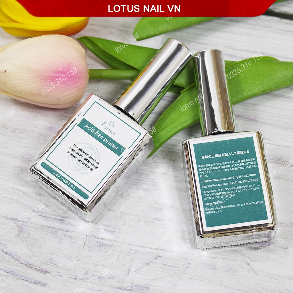 Kiềm dầu ( Primer ), khử dầu lotus chai 18ml
