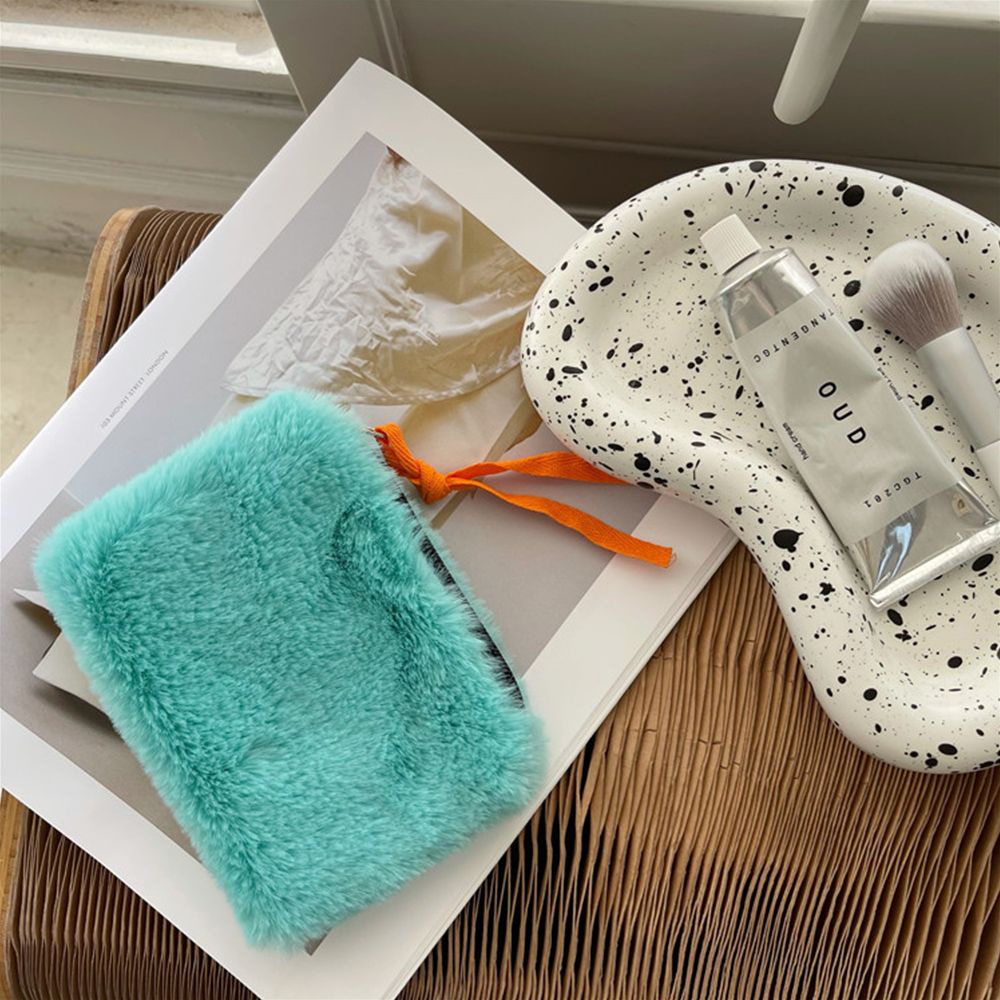 Ví nhỏ hình vuông màu trơn có khóa kéo phong cách Hàn Quốc dễ thương cho nữ