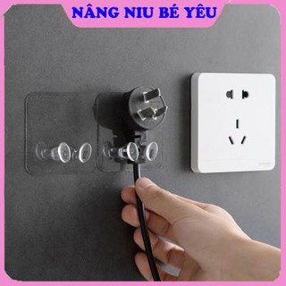 Móc dán tường | móc treo phích cắm điện tiện lợi