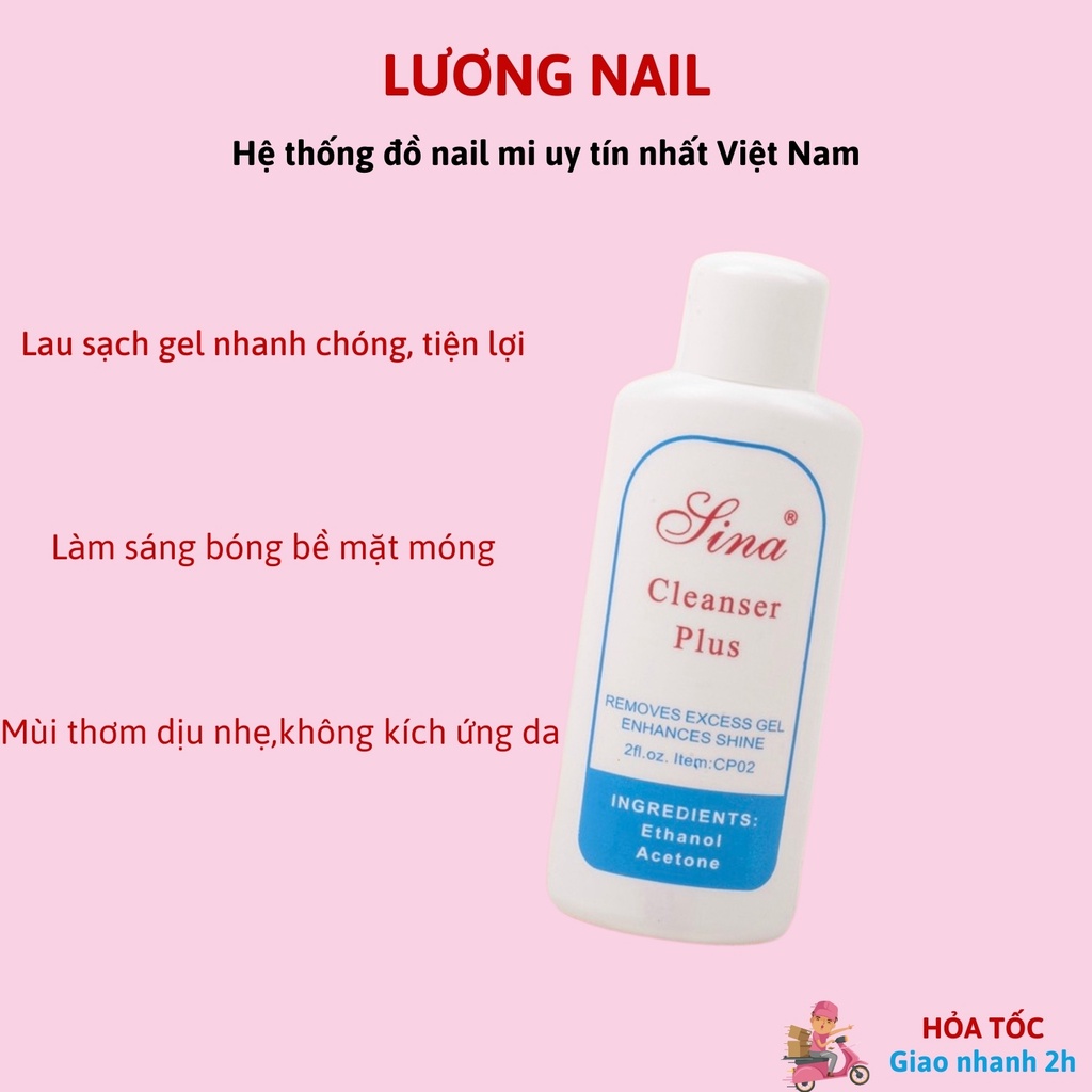 Nước lau gel sina lau móng nail