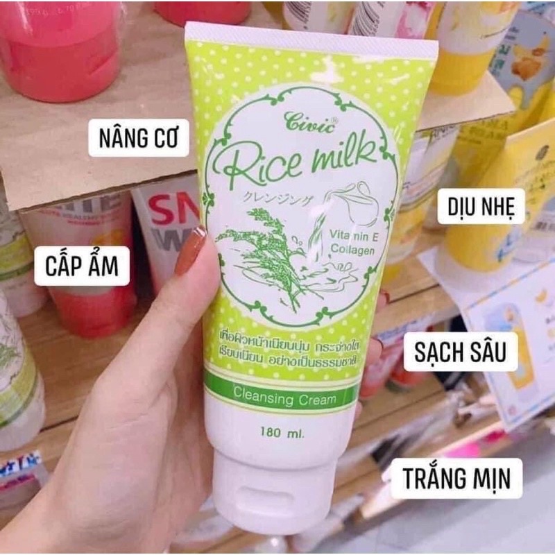 Sữa Rửa Mặt Cám Gạo Thái Lan 180ml
