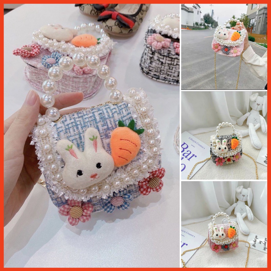 Túi Dạ Cho Bé Gái Hình Cà Rốt Cực Đáng Yêu