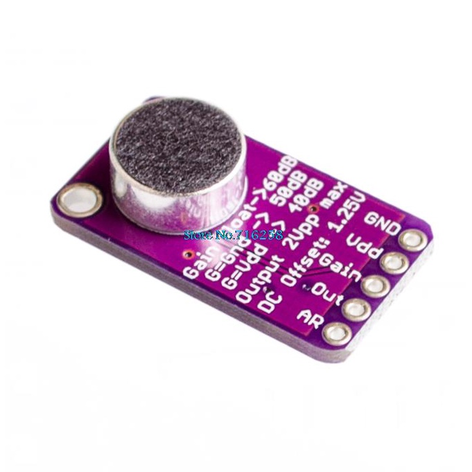 Mô Đun MAX9814 MAX4466 Khuếch Đại Âm Thanh Micro mic mạch cảm biến âm thanh tích hợp AGC