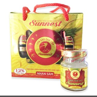 Yến Sunnest Nhân sâm 12% (Hộp 6 lọ x 70ml)