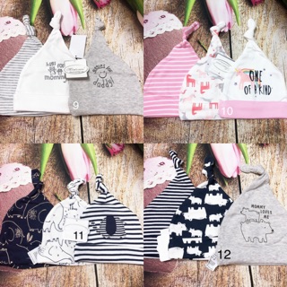 Nón sơ sinh set 3 momcare