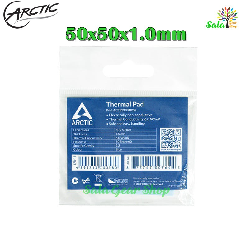 Miếng dán tản nhiệt Arctic Thermal Pad 50*50*1mm