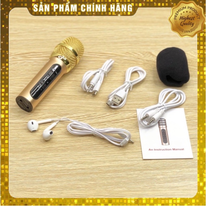 [Mã ELHACE giảm 4% đơn 300K] Mic C11 Nâng Cấp 3 Dây Hàng Loại 1 Micro C11 Hát Cực Hay