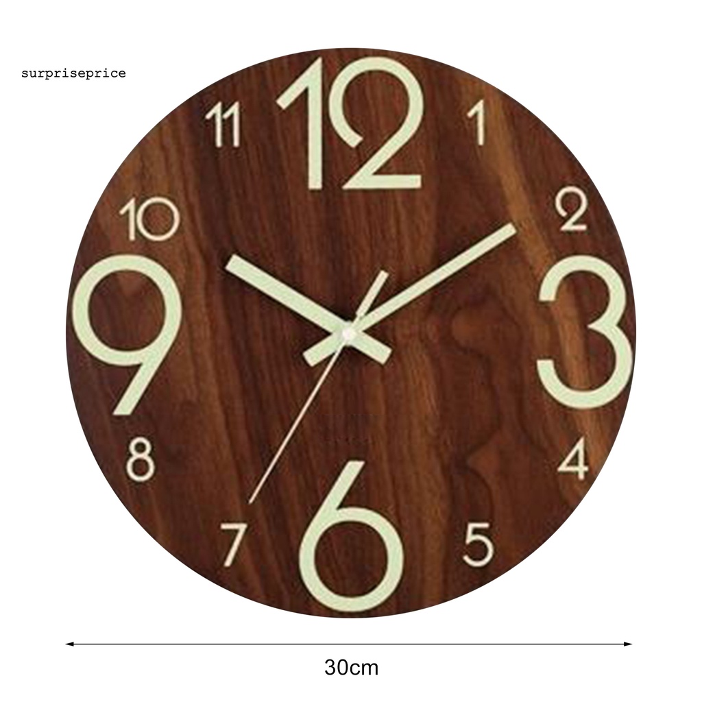 Đồng hồ treo tường phát quang 2 kiểu độc đáo trang trí nhà cửa