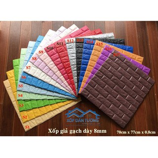 Xốp dán tường giả gạch cho phòng karaoke kích thước 70x77x0.8cm - Hàng nhập khẩu cao cấp