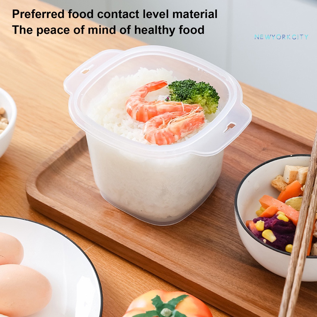 Hộp Đựng Cơm Trưa Bằng Nhựa Cách Nhiệt Có Nắp Đậy Thiết Kế Đục Lỗ Dễ Vệ Sinh Tiện Dụng