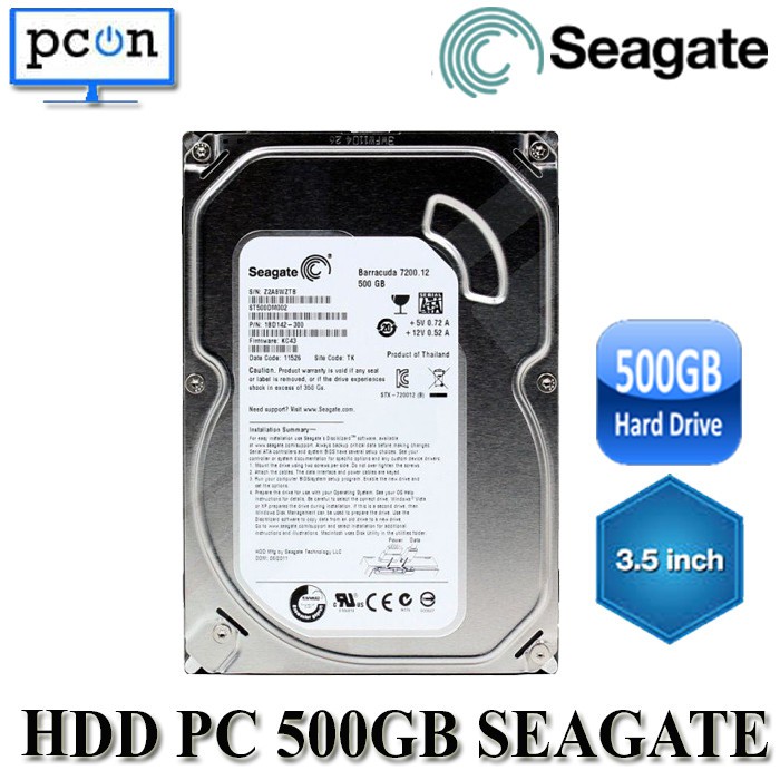 Ổ Cứng Hdd 3.5 500gb Sata Pc