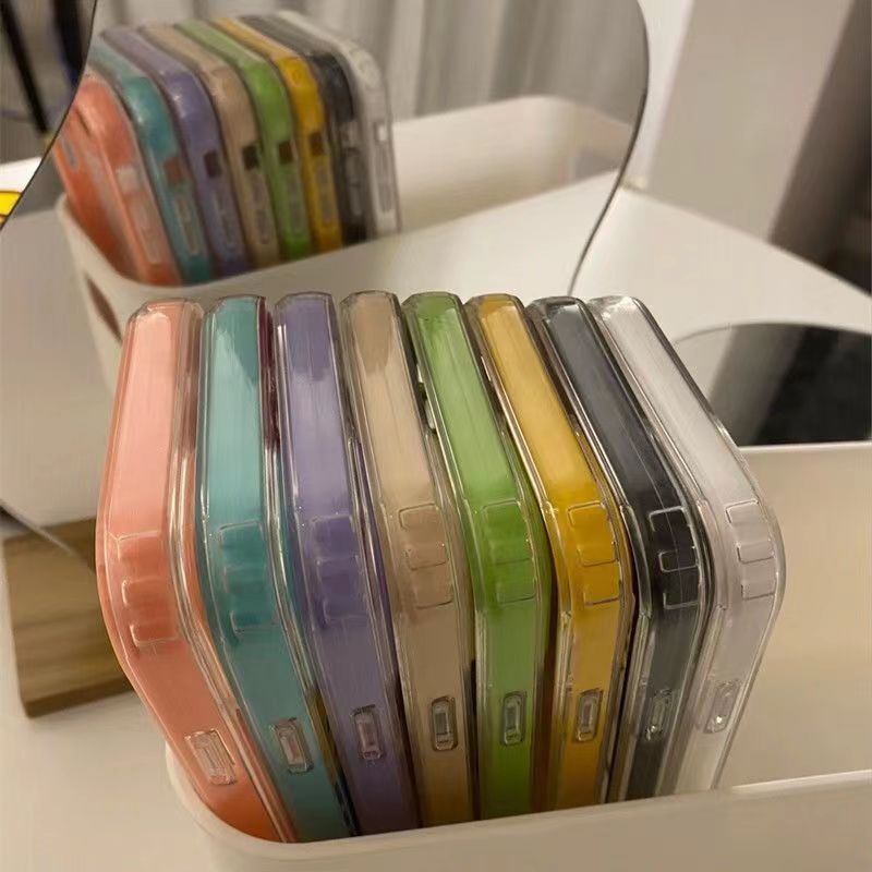 Ốp Điện Thoại Mềm Trong Suốt Chống Sốc 3 Trong 1 Cho iPhone 14 Pro Max 13 12 11 Pro Max XS Max XR X XS 8 7 Plus