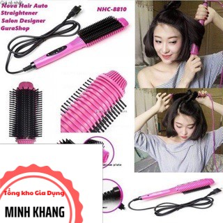 Lược Điện Tạo Kiểu Tóc Đa Năng Nova NHC - 8810, Uốn Cụp, Uốn Xoă, Dập Xù Phồng - Bảo Hành 3 Tháng - GDMK