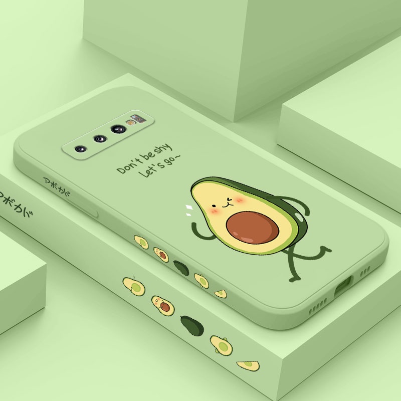 Ốp Điện Thoại Mềm Họa Tiết Quả Bơ Sáng Tạo Cho Samsung Galaxy S10 S10E Plus S9 Plus