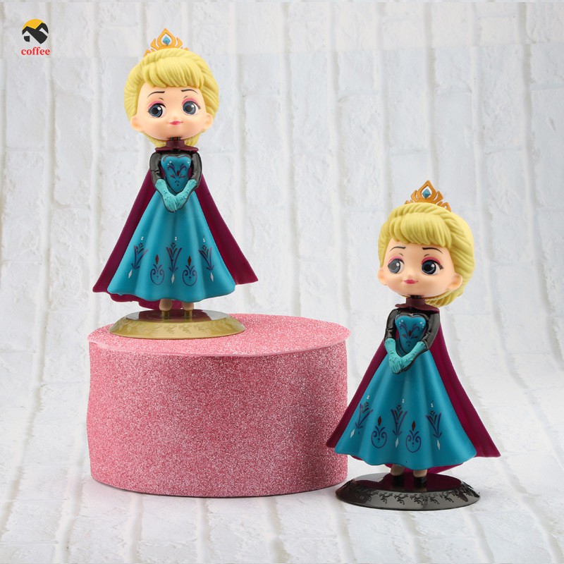 Topper Cắm Trang Trí Bánh Kem Hình Công Chúa Elsa Dễ Thương