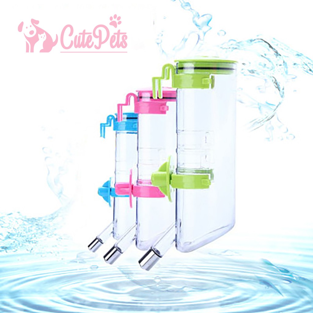 Bình bi gắn chuồng cao cấp dành cho chó mèo 350ml và 500ml - CutePets Phụ kiện thú cưng Pet shop Hà Nội