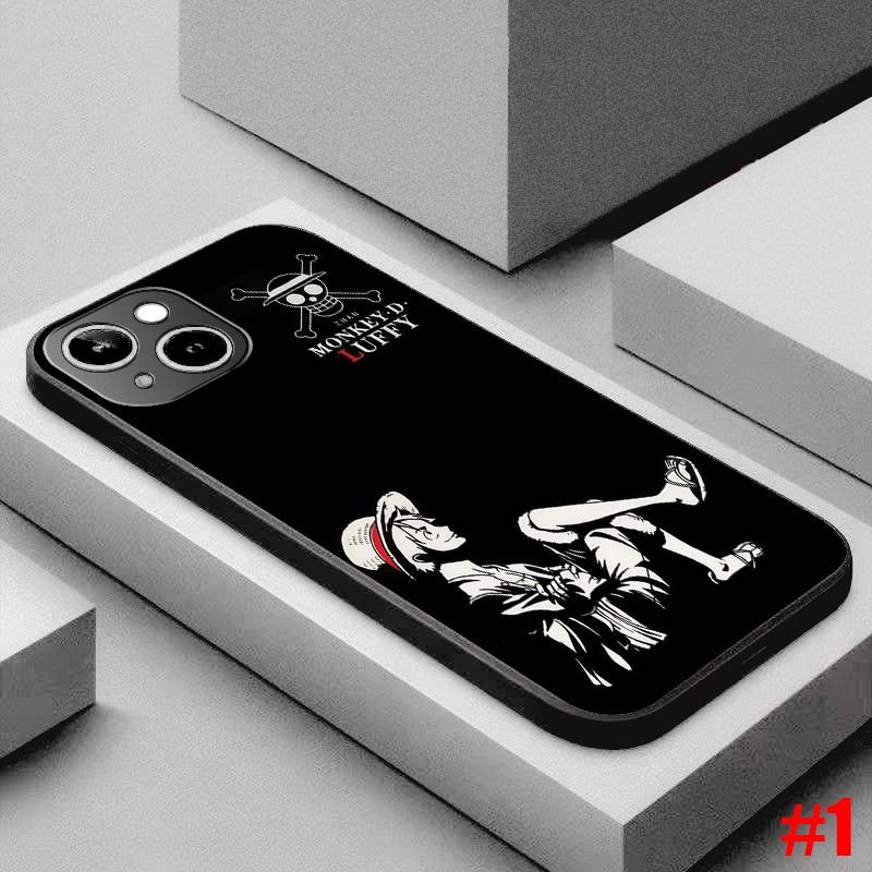 Ốp lưng TPU mềm Samsung Galaxy S7 Edge S8 S8+ Plus One Piece Black hoa văn