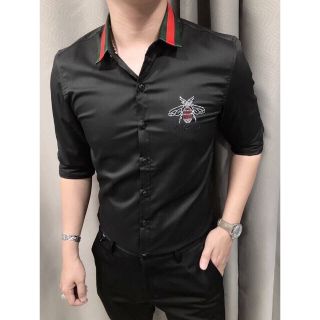 Sơ mi nam đính đá họa tiết