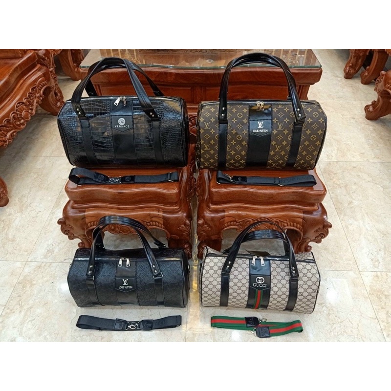 Túi du lịch cỡ lớn nam nữ gấp gọn kiểu dáng túi chống da mềm giá rẻ chống nước có ngăn để giầy riêng biệt TDL58